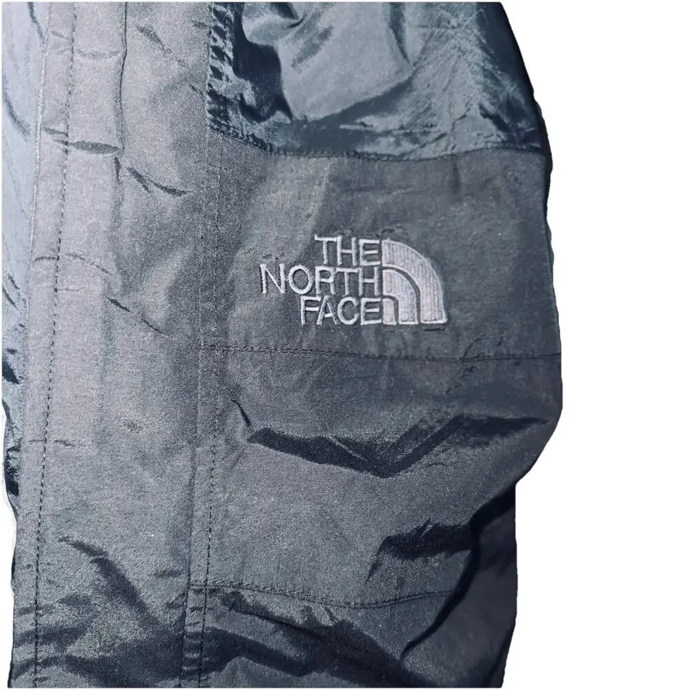 VTG North Face Full Side Zip GoreTex Shell Pants Men XL Black Y2K Snow Cold Gear